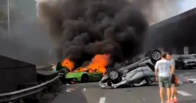 Accident cumplit lângă Paris: tată și fiu, morți după ce Lamborghini-ul s-a rupt în două